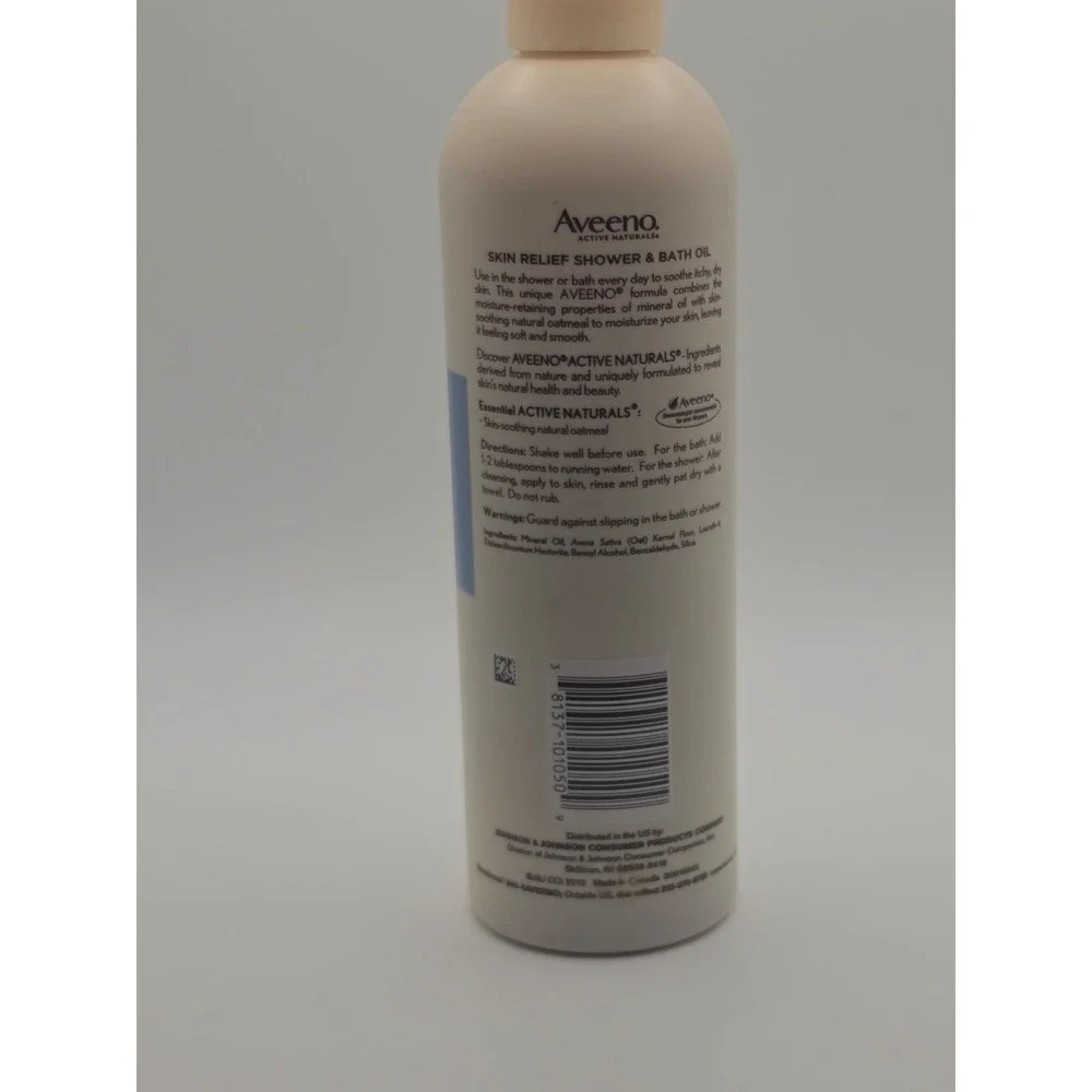 Aveeno Skin Relief Shower and Bath Oil 10oz Active Naturals Old Stock NEW